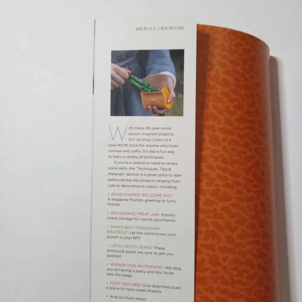 DIY for Dog Lovers Softcover Book 36 Pawsome Canine Crafts Animal Arts